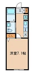 レジデンス・アイ 1Kの間取図画像