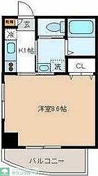 藤月マンション 1Kの間取図画像