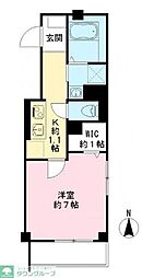 ミノリア阿佐ヶ谷 1DKの間取図画像