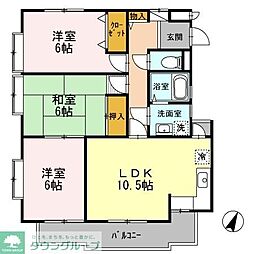 スカイ.ブリッジE 3LDKの間取図画像
