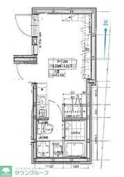 GRANDE野方North ワンルームの間取図画像