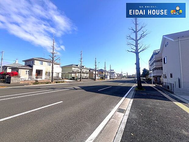 前面道路含む外観