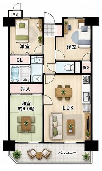 間取り：304000343093