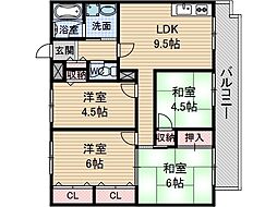 尾勝山ハイツ 1階