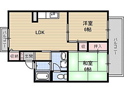 セジュール南茨木 2階