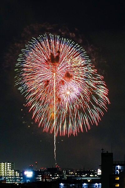 洋室側からは戸田橋花火大会も見えます（天候に寄ります）
