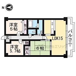 アメニティ双ケ丘 1階3LDKの間取り