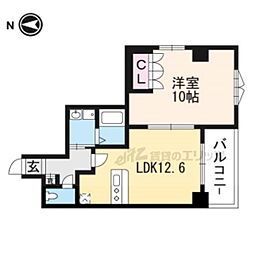 Ｆ´ｓアベニュー 3階1LDKの間取り