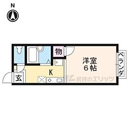 ファミールハイツ 1Kの間取図画像
