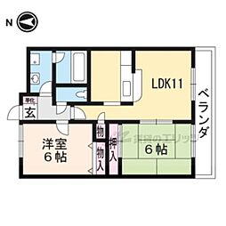 オットピアニ 2LDKの間取図画像