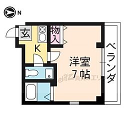ジュビロ栄町 1Kの間取図画像