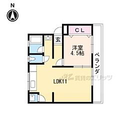 A・BIL-1 1LDKの間取図画像