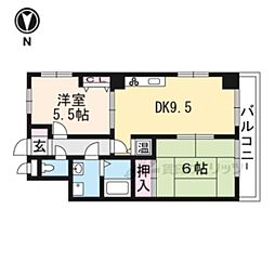 A・BIL-2 2DKの間取図画像