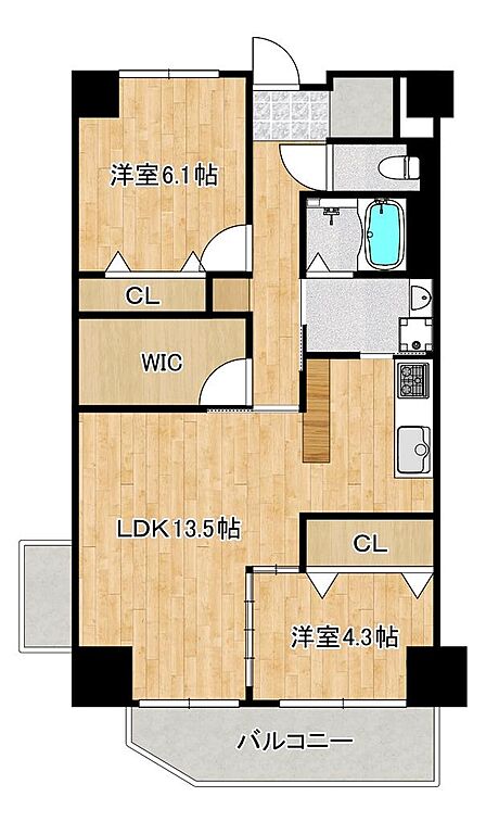 【南西向き】日当り良好のお住まい!明るいお住まいは家族の笑顔も増えそうですね!