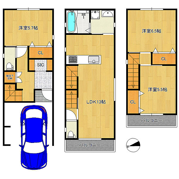 【建物面積：81.19ｍ2・建物参考価格1800万円】フリープランですので、お好きに間取り変更できますよ！