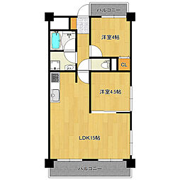 間取図画像 2LDK