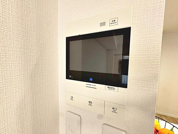 防犯設備として欠かせないTVモニター付きインターフォンがあります♪