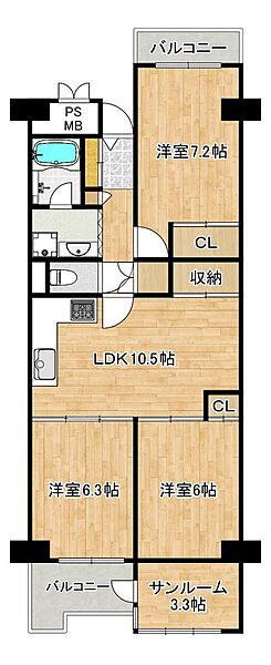 間取り：327001640992