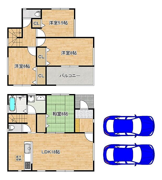【４ＬＤＫの暮らしやすい間取り】テレワークのお仕事部屋、子供部屋等、ライフスタイルや家族構成に合わせて多目的にご使用いただけます♪