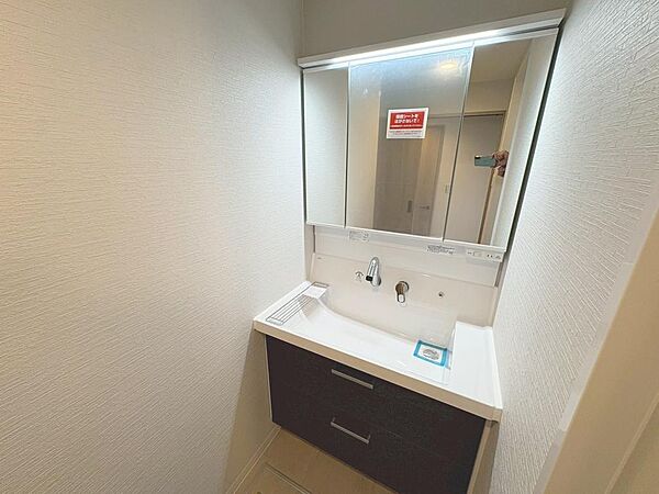 洗面台も新調済♪綺麗な洗面台で朝から気持ちがシャキっとしますね♪