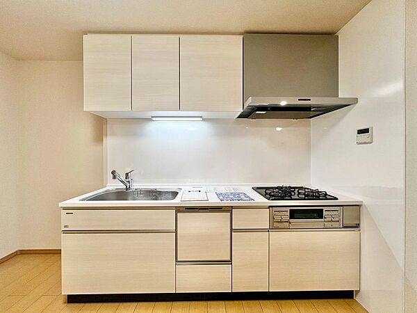 【システムキッチン新調】食器洗浄乾燥機付ですので、忙しいママをサポートしてくれます！
