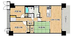 ヴューイスト泉ヶ丘 3LDKの間取図画像