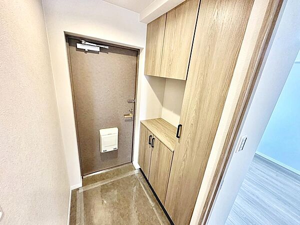 ゆとりの玄関ですよ！シューズボックスございますので、散らかりがちな玄関も片付きますね！
