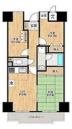 ライオンズマンション和泉上町 3LDKの間取図画像