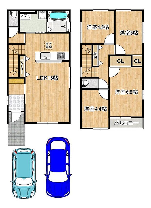 南向きにつき日当たり良好!たっぷり降りそそぐ明るいお住まいです。どのお部屋も、採光良好な風通しの良い快適な空間となっております!