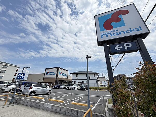 万代堺深井店まで徒歩１４分