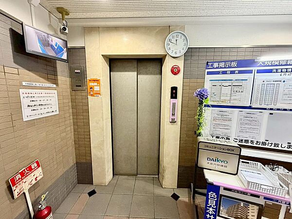 【エレベーター】荷物が多い日も楽々にお部屋に持っていけますね！