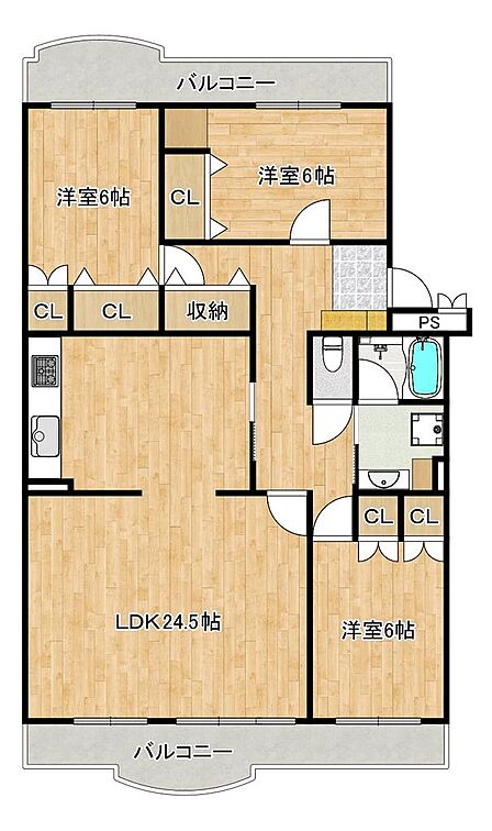 【南向き日当たり良好】たっぷりの陽光に包まれる明るいに気持ちも明るくなりますね♪
