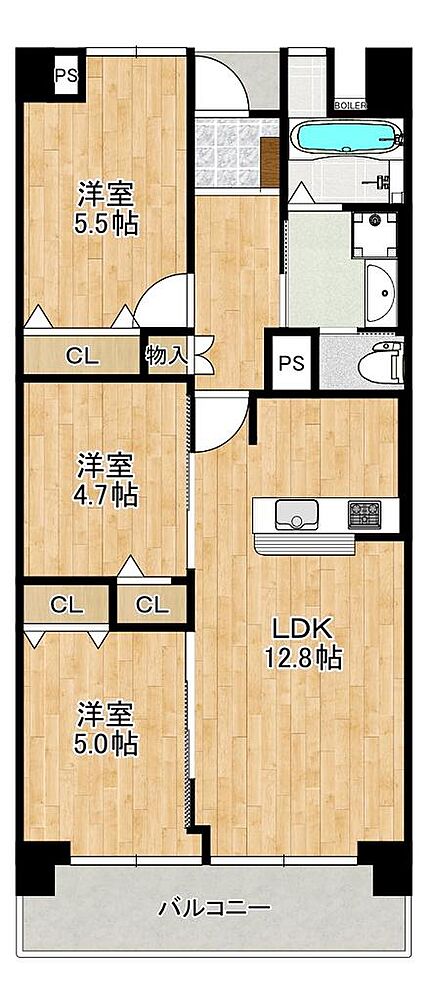 【南向き日当り良好】明るいお住まいは家族の笑顔も増えそうですね!是非現地にてご体感ください!
