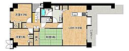 グレイスランドマーク堺光明池 3LDKの間取図画像