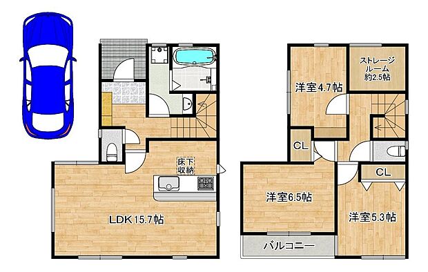 【フラット35S利用可能ですよ】固定金利ですので月々の支払が安定し、家計にゆとりが生まれますね!!