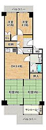 エバーグリーン南港ポートタウン12号館 4LDKの間取図画像