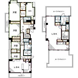 ロイヤルシティ西荻窪II 6階3SLDKの間取り