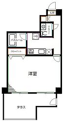JR中央本線 荻窪駅 徒歩2分の賃貸マンション 1階1Kの間取り