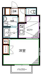 JR中央本線 阿佐ケ谷駅 徒歩9分の賃貸アパート 2階1Kの間取り
