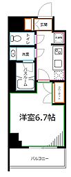 西武新宿線 下井草駅 徒歩9分の賃貸マンション 3階1Kの間取り