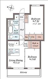 SYMPHONY PARK 2LDKの間取図画像