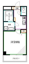 パルクベール下井草 1Kの間取図画像