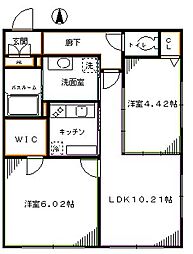 Branche中野富士見町 2LDKの間取図画像