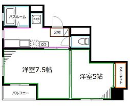 ロハス吉祥寺 2Kの間取図画像