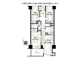 ベルメゾン末広S棟 3LDKの間取図画像