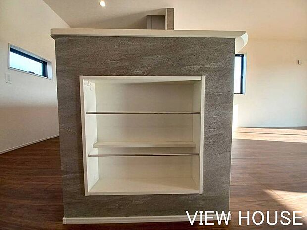 ■キッチンには便利なブックニッチ付き♪お気に入りの本など飾り収納することができます♪