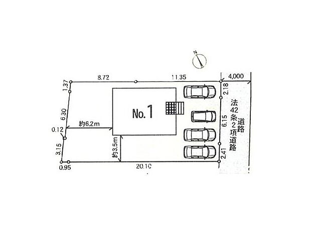 ■並列4台駐車可能なカースペース♪