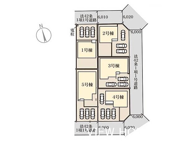 ■当物件は3号棟です♪全5棟の新築分譲住宅♪