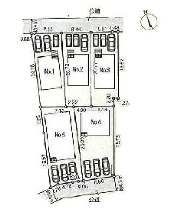 ■当物件は2号棟です♪並列3台(車種による)駐車可能なカースペース♪