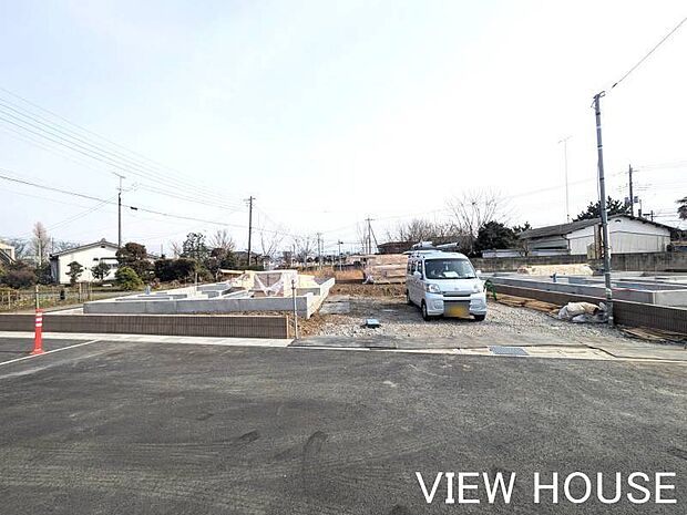 ■全5区画の整えられた分譲地で、お隣との距離感も考慮された配置計画です!(3/2撮影)